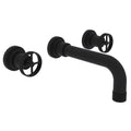 ROHL A3307IWMBTO-2 Campo Wall Mount Lavatory Faucet In Matte Black