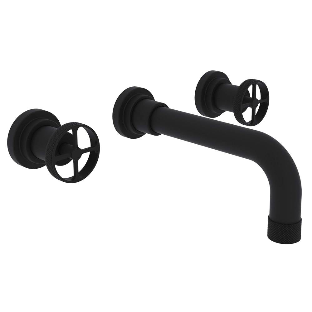 ROHL A3307IWMBTO-2 Campo Wall Mount Lavatory Faucet In Matte Black