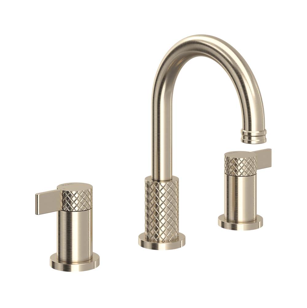 ROHL TE08D3LMSTN Tenerife Widespread Lavatory Faucet With C-Spout In Satin Nickel