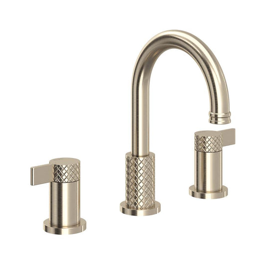 ROHL TE08D3LMSTN Tenerife Widespread Lavatory Faucet With C-Spout In Satin Nickel