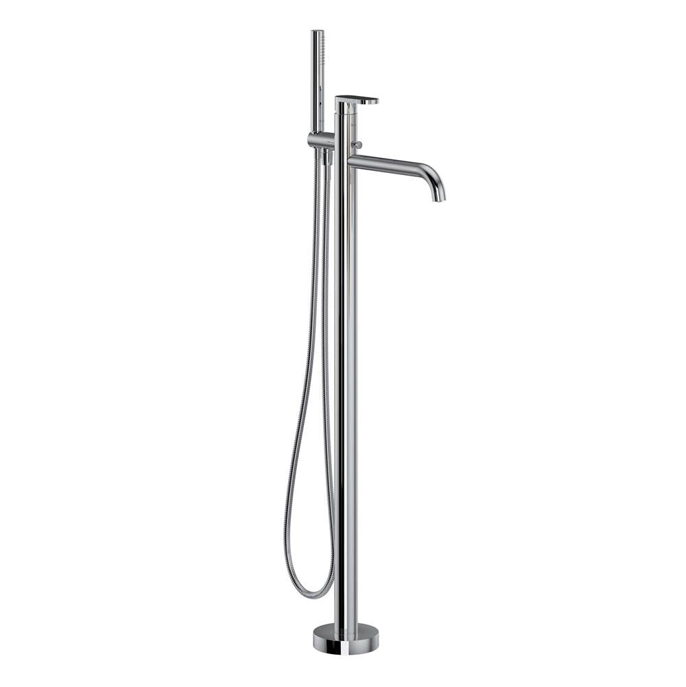 ROHL MI05F1NRAPC Miscelo Single Hole Floor Mount Tub Filler Trim In Polished Chrome