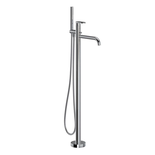 ROHL MI05F1NRAPC Miscelo Single Hole Floor Mount Tub Filler Trim In Polished Chrome