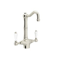 ROHL A1680LPPN-2 Acqui Two Handle Bar/Food Prep Kitchen Faucet In Polished Nickel