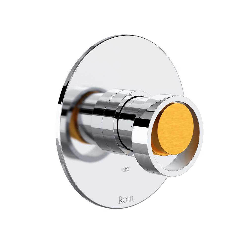 ROHL TEC51W1IWPCG Eclissi 1/2" Pressure Balance Trim In Polished Chrome/Satin Gold