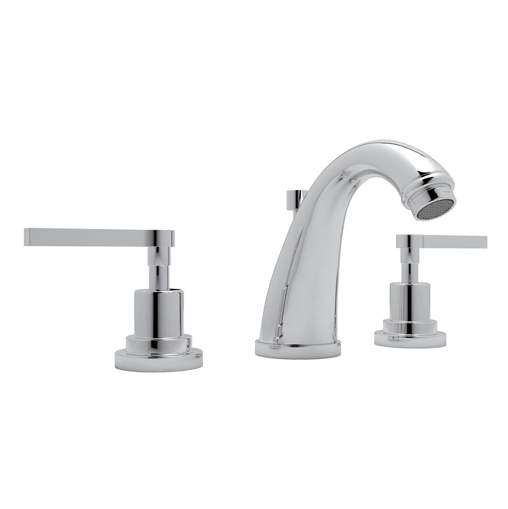 ROHL A1208LMAPC-2 Lombardia Widespread Lavatory Faucet With C-Spout In Polished Chrome