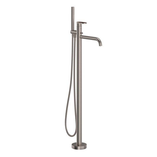 ROHL MI05F1SDSTN Miscelo Single Hole Floor Mount Tub Filler Trim In Satin Nickel