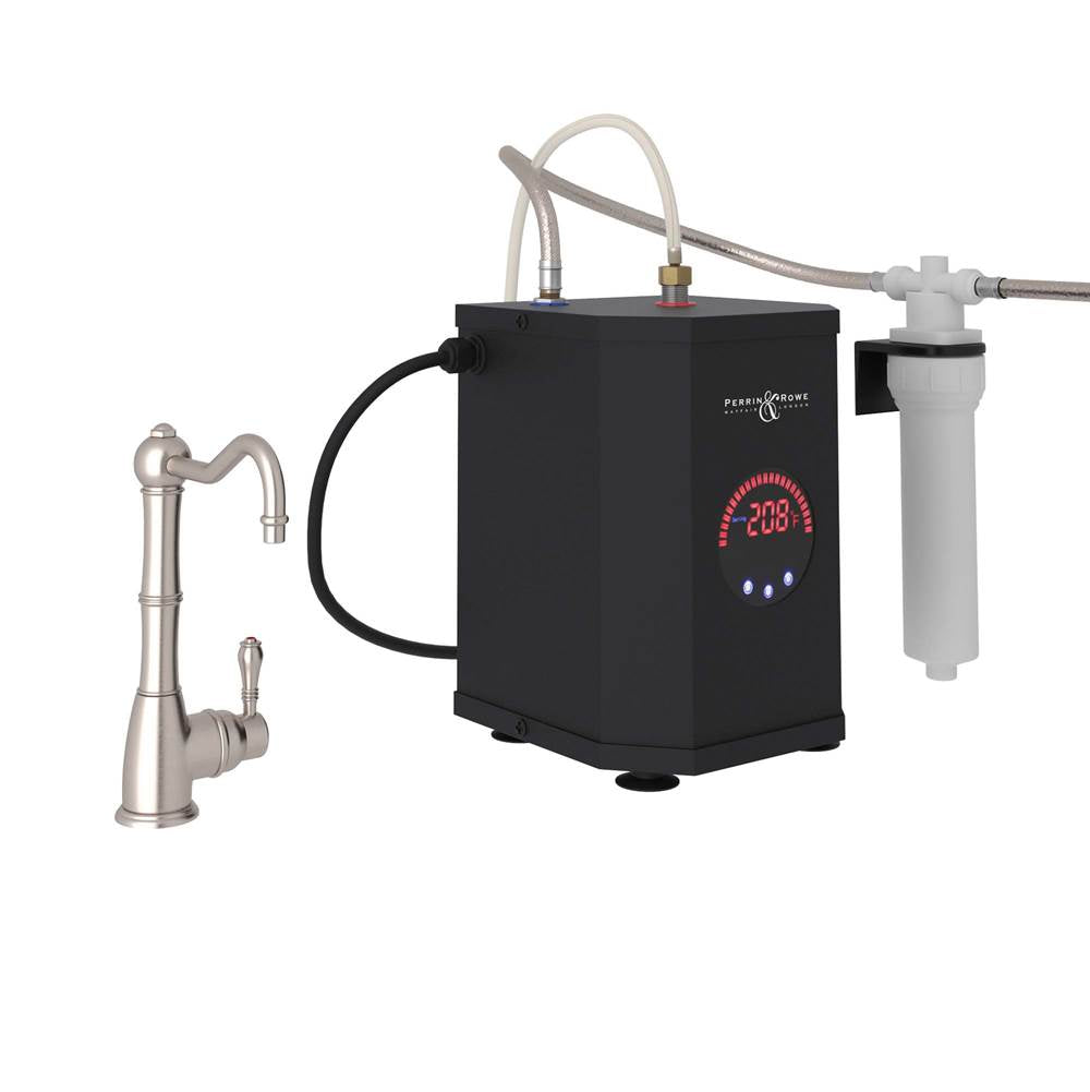 ROHL GKIT1445LMSTN-2 Acqui Hot Water Dispenser, Tank And Filter Kit In Satin Nickel