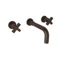 ROHL A2207XMSTNTO-2 Lombardia Wall Mount Lavatory Faucet In Satin Nickel