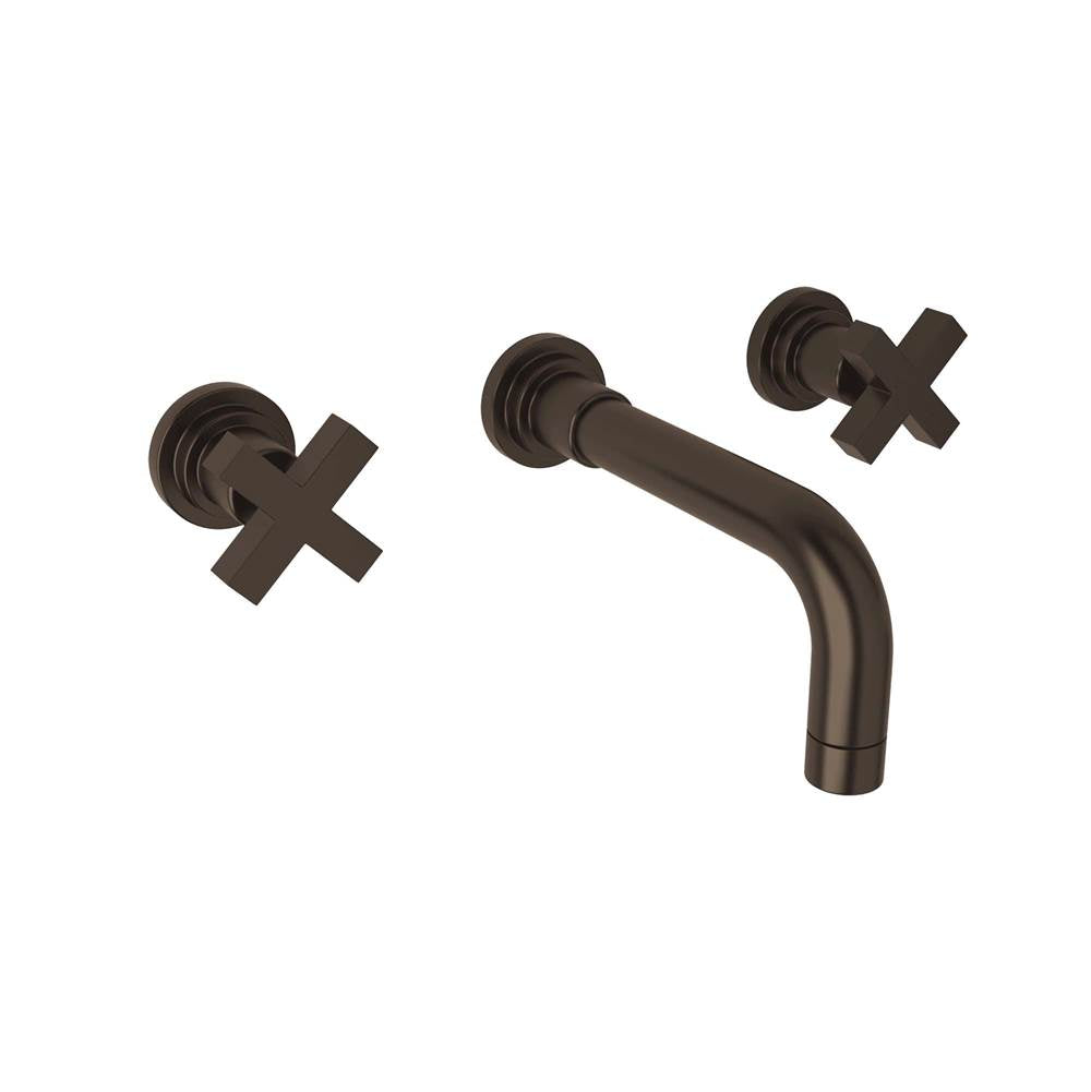 ROHL A2207XMSTNTO-2 Lombardia Wall Mount Lavatory Faucet In Satin Nickel