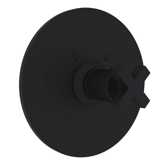 ROHL A4214XMMB Lombardia 3/4" Thermostatic Trim Without Volume Control In Matte Black