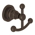 ROHL A1481LITCB San Giovanni Double Robe Hook In Tuscan Brass