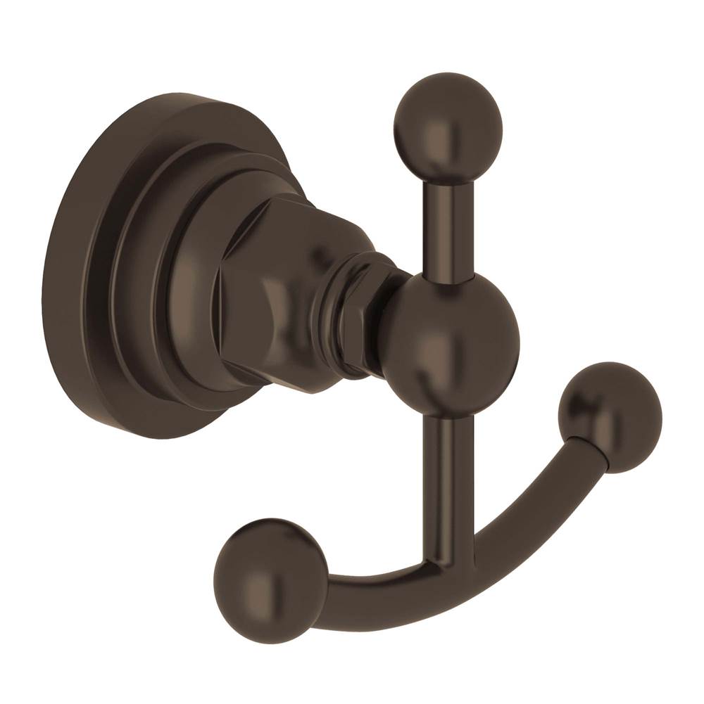 ROHL A1481LITCB San Giovanni Double Robe Hook In Tuscan Brass