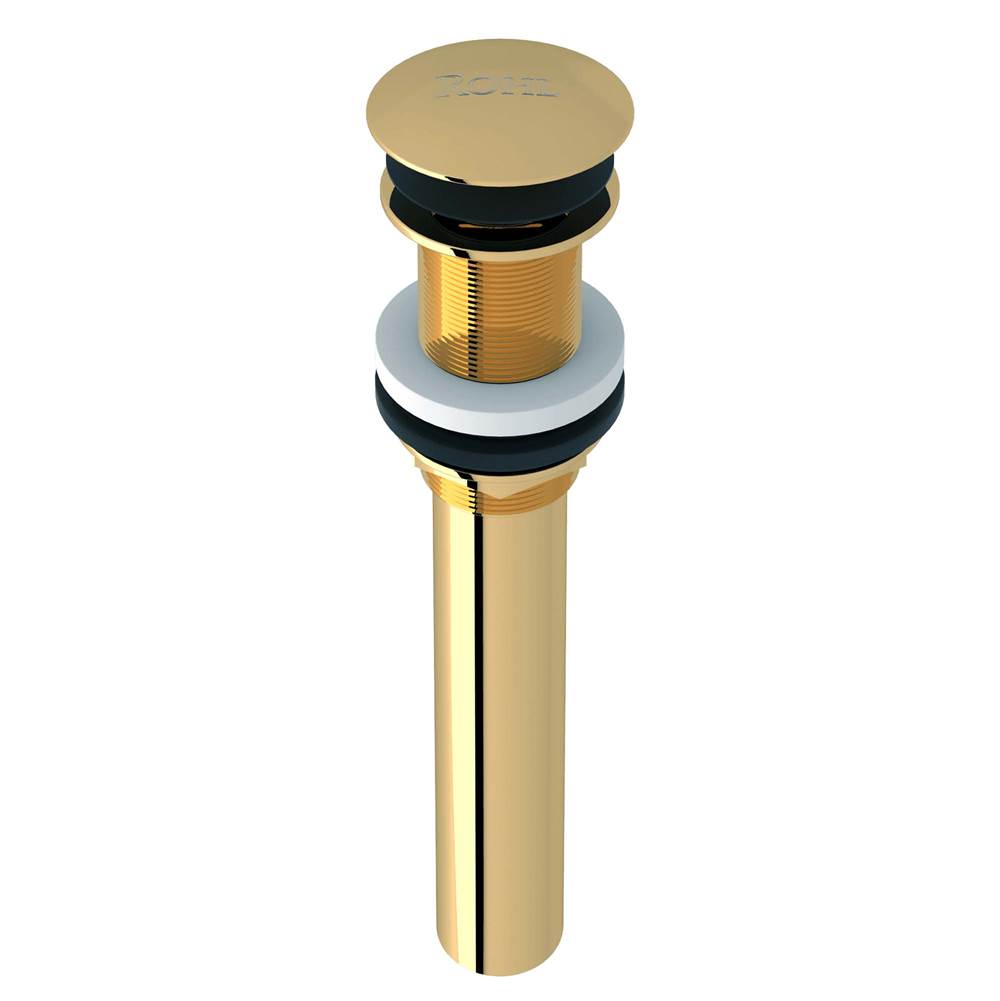 ROHL 5445ULB Push Drain Without Overflow In Unlacquered Brass