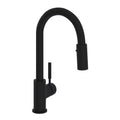 ROHL R7519MB Lux Pull-Down Bar/Food Prep Kitchen Faucet In Matte Black