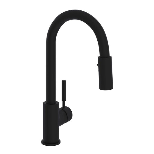 ROHL R7519MB Lux Pull-Down Bar/Food Prep Kitchen Faucet In Matte Black