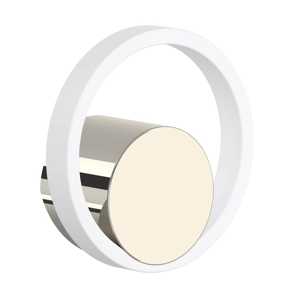 ROHL EC81IWPNW Eclissi Kitchen Faucet Handle In Polished Nickel/Matte White