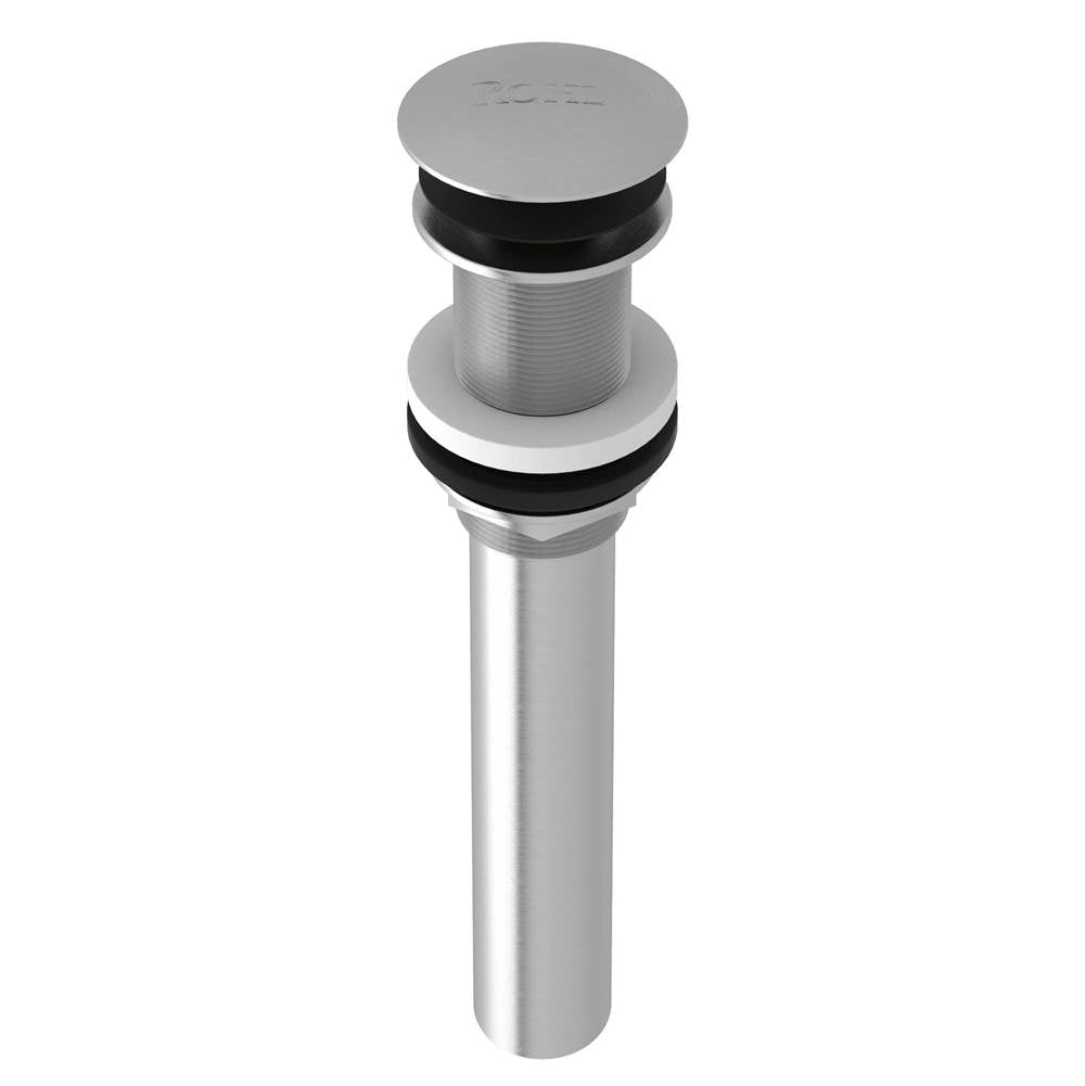 ROHL 5445STN Push Drain Without Overflow In Satin Nickel