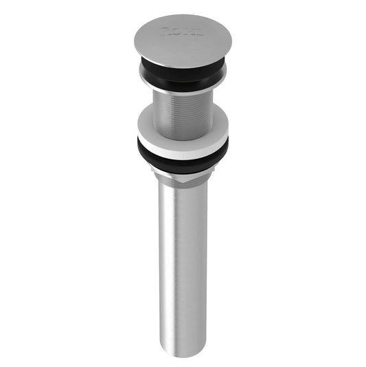 ROHL 5445STN Push Drain Without Overflow In Satin Nickel