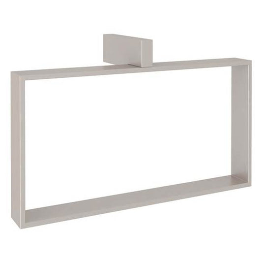 ROHL QU220-STN Quartile Rectangular Towel Holder Ring In Satin Nickel