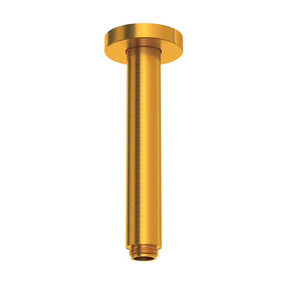 ROHL 70327SASG 7" Reach Ceiling Mount Shower Arm In Satin Gold