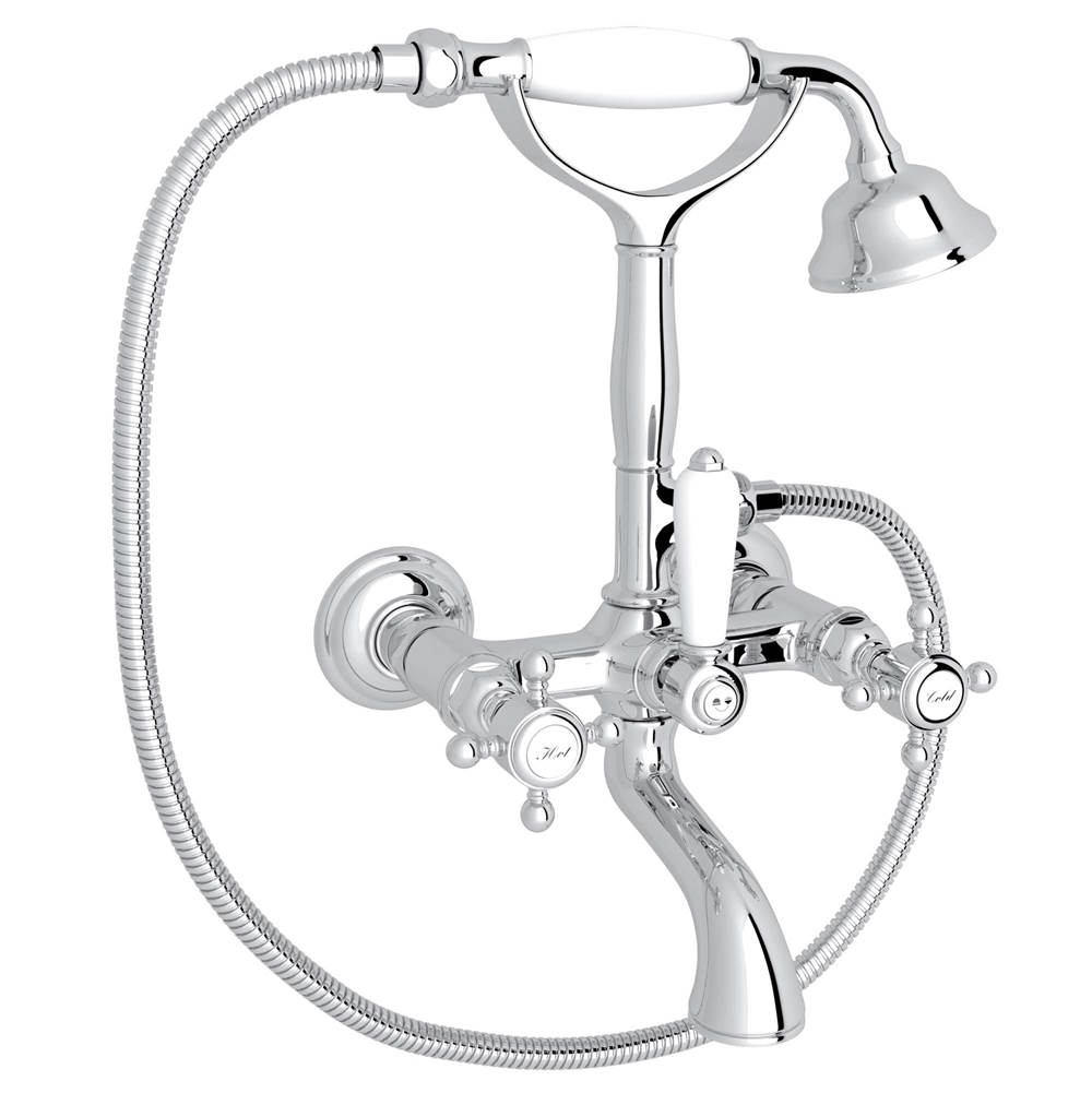 ROHL A1401XMAPC Exposed Wall Mount Tub Filler In Polished Chrome