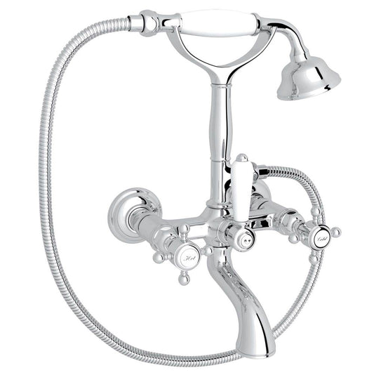 ROHL A1401XMAPC Exposed Wall Mount Tub Filler In Polished Chrome