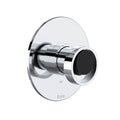 ROHL TEC51W1IWPCB Eclissi 1/2" Pressure Balance Trim In Polished Chrome/Matte Black