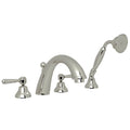 ROHL A2764LMPN Verona 4-Hole Deck Mount Tub Filler In Polished Nickel