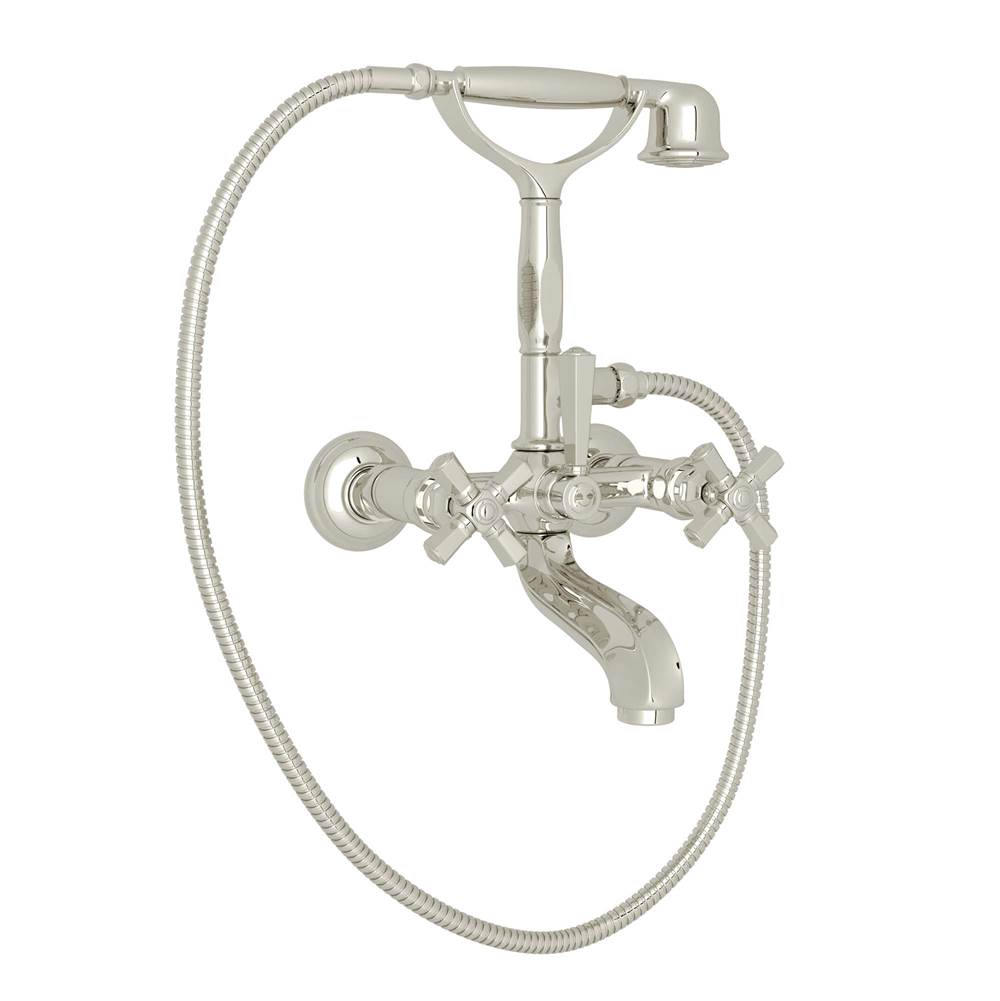 ROHL A1901XMPN Palladian Exposed Wall Mount Tub Filler In Polished Nickel