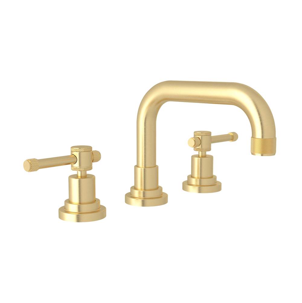 ROHL A3318ILSUB-2 Campo Widespread Lavatory Faucet In Satin Unlacquered Brass