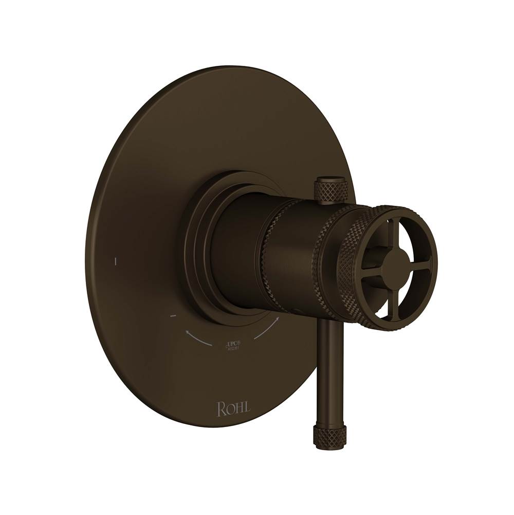 ROHL TCP44W1ILTCB Campo 1/2" Therm & Pressure Balance Trim with 2 Functions (No Share) In Tuscan Brass