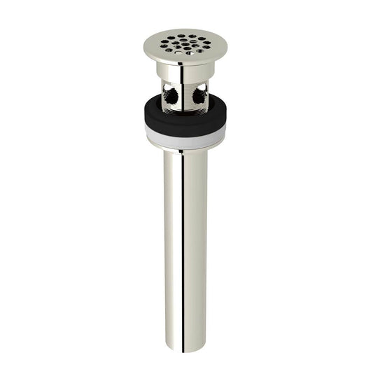 ROHL 7444PN Grid Drain With Overflow In Polished Nickel