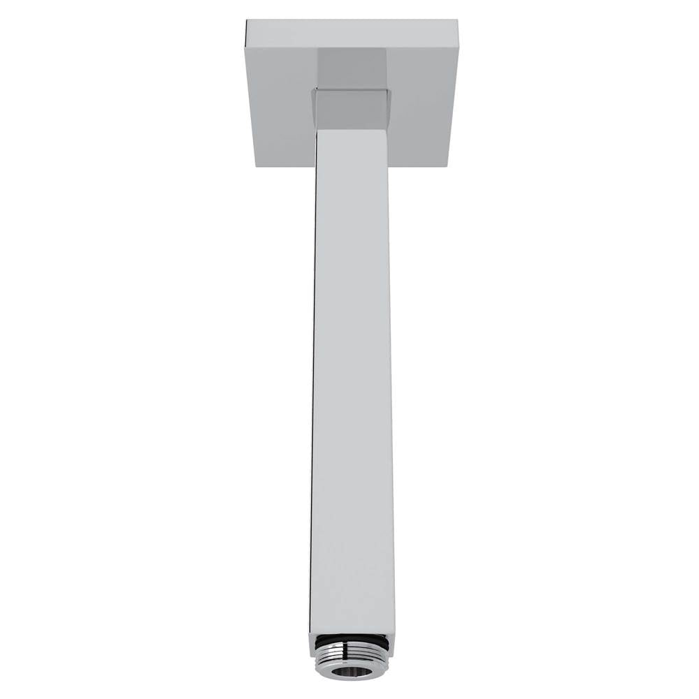 ROHL 1510/6APC 6" Ceiling Mount Shower Arm With Square Escutcheon In Polished Chrome