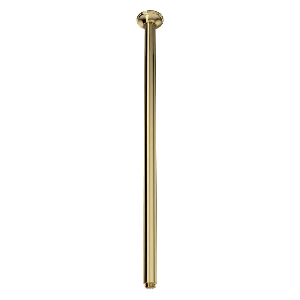 ROHL 1505/24ULB 24" Ceiling Mount Shower Arm In Unlacquered Brass