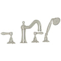 ROHL A1404LMPN Acqui 4-Hole Deck Mount Tub Filler In Polished Nickel