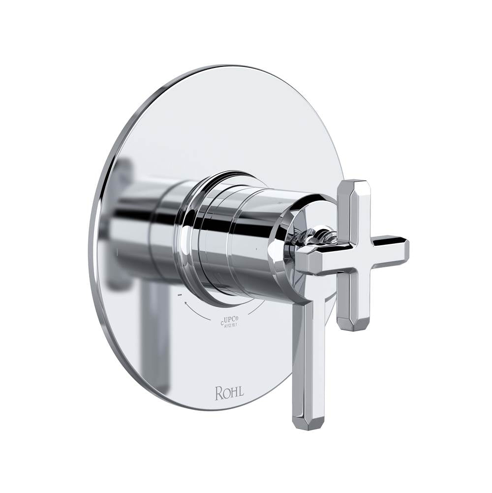 ROHL TAP44W1LMAPC Apothecary 1/2" Therm & Pressure Balance Trim with 2 Functions (No Share) In Polished Chrome