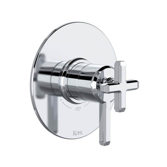 ROHL TAP44W1LMAPC Apothecary 1/2" Therm & Pressure Balance Trim with 2 Functions (No Share) In Polished Chrome
