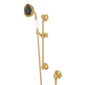 ROHL 1310IB Handshower Set With 22" Slide Bar and 3-Function Handshower In Italian Brass