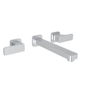 ROHL CU351L-APC/TO-2 Quartile Wall Mount Lavatory Faucet In Polished Chrome