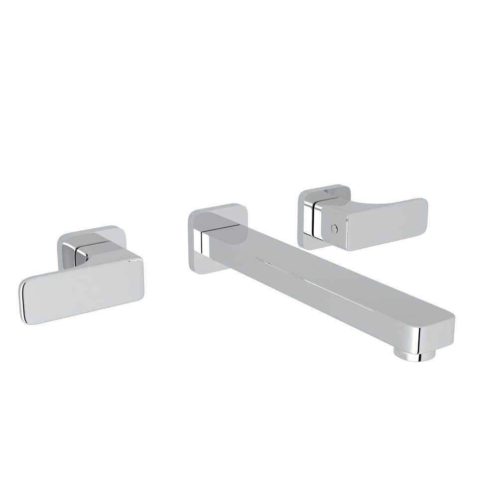 ROHL CU351L-APC/TO-2 Quartile Wall Mount Lavatory Faucet In Polished Chrome