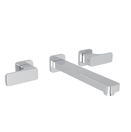 ROHL CU351L-APC/TO-2 Quartile Wall Mount Lavatory Faucet In Polished Chrome