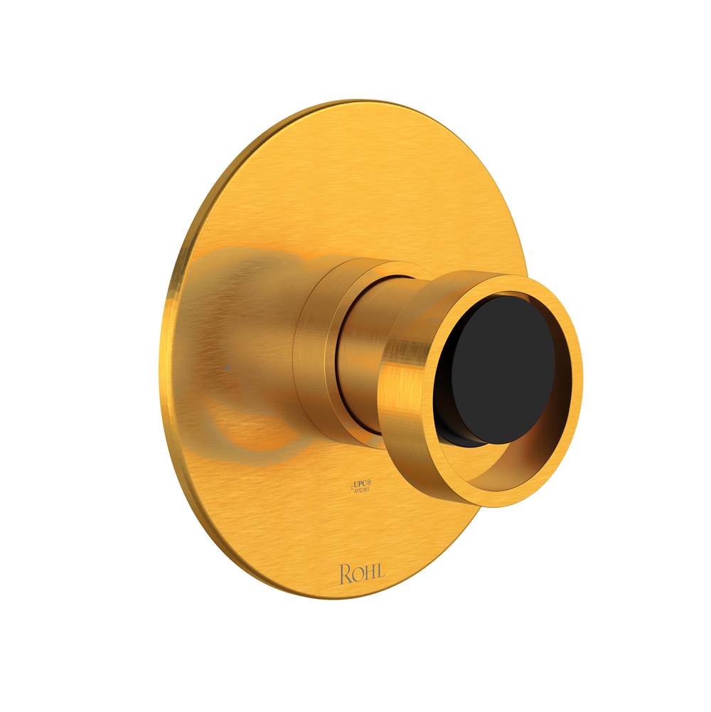 ROHL TEC51W1IWSGB Eclissi 1/2" Pressure Balance Trim In Satin Gold/Matte Black