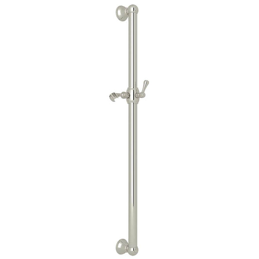 ROHL 1270PN 36" Grab Bar With Sliding Handshower Holder In Polished Nickel