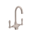 ROHL A1667LMSTN-2 San Julio Two Handle Bar/Food Prep Kitchen Faucet In Satin Nickel