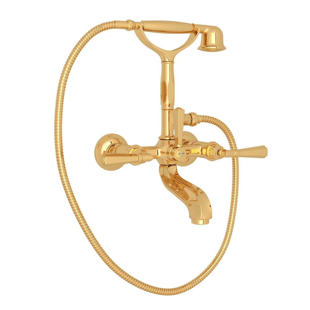 ROHL A1901LMIB Palladian Exposed Wall Mount Tub Filler In Italian Brass