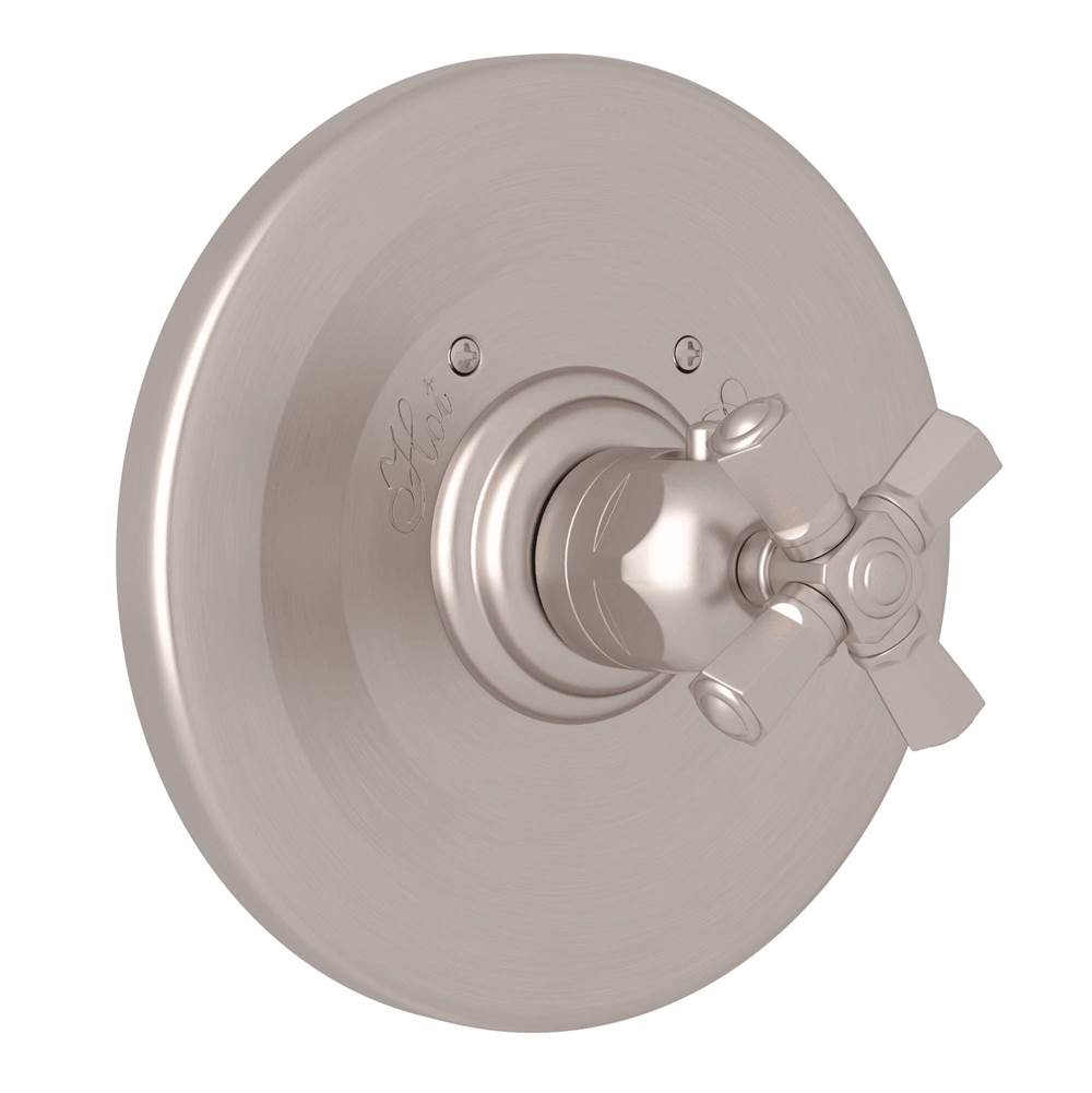 ROHL A4814XMSTN Palladian 3/4" Thermostatic Trim Without Volume Control In Satin Nickel