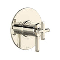 ROHL TAP44W1LMPN Apothecary 1/2" Therm & Pressure Balance Trim with 2 Functions (No Share) In Polished Nickel