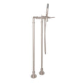 ROHL AKIT2202NLMSTN Lombardia Floor Mount Tub Filler In Satin Nickel