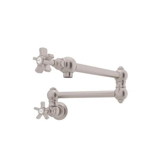 ROHL A1451XSTN-2 Pot Filler In Satin Nickel