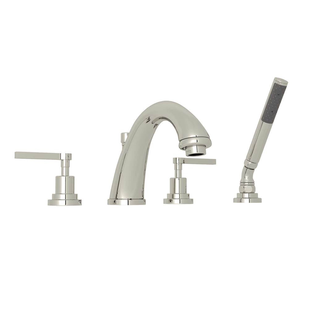 ROHL A1264LMAPC Lombardia 4-Hole Deck Mount Tub Filler In Polished Chrome